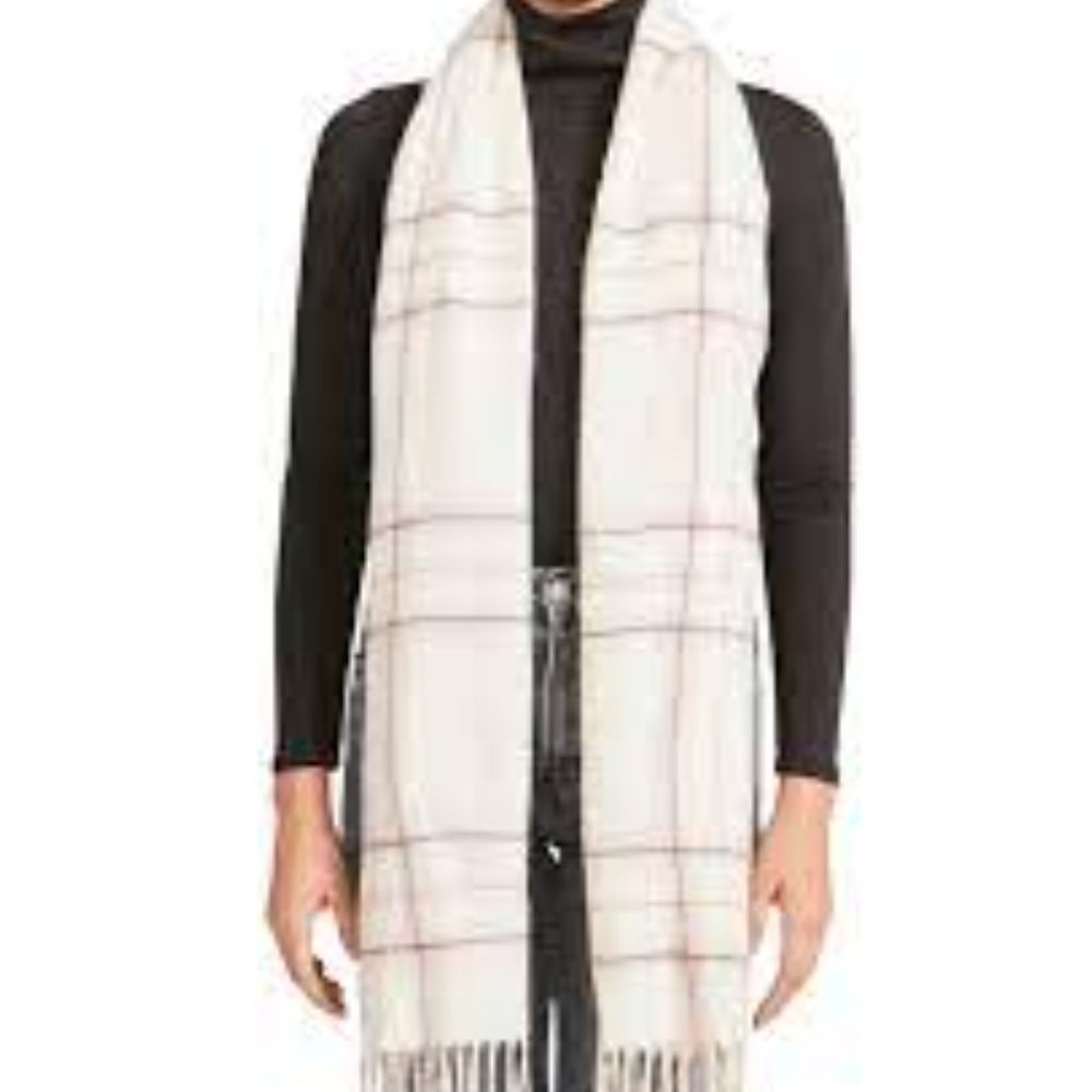 (#B)  Steve Madden Checker Plaid Print Soft Scarf One Size